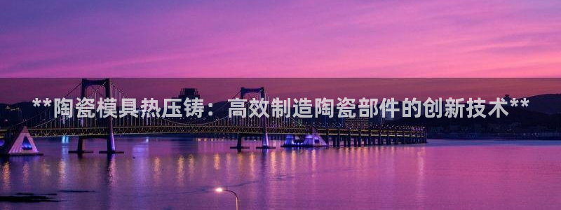 emc网页版：**陶瓷模具热压铸：高效制造陶瓷部件的创新