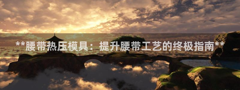 易倍电竞,有球必应：**腰带热压模具：提升腰带工艺的终极