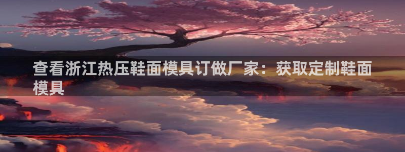emc易倍官网app官网：查看浙江热压鞋面模具订做厂家：